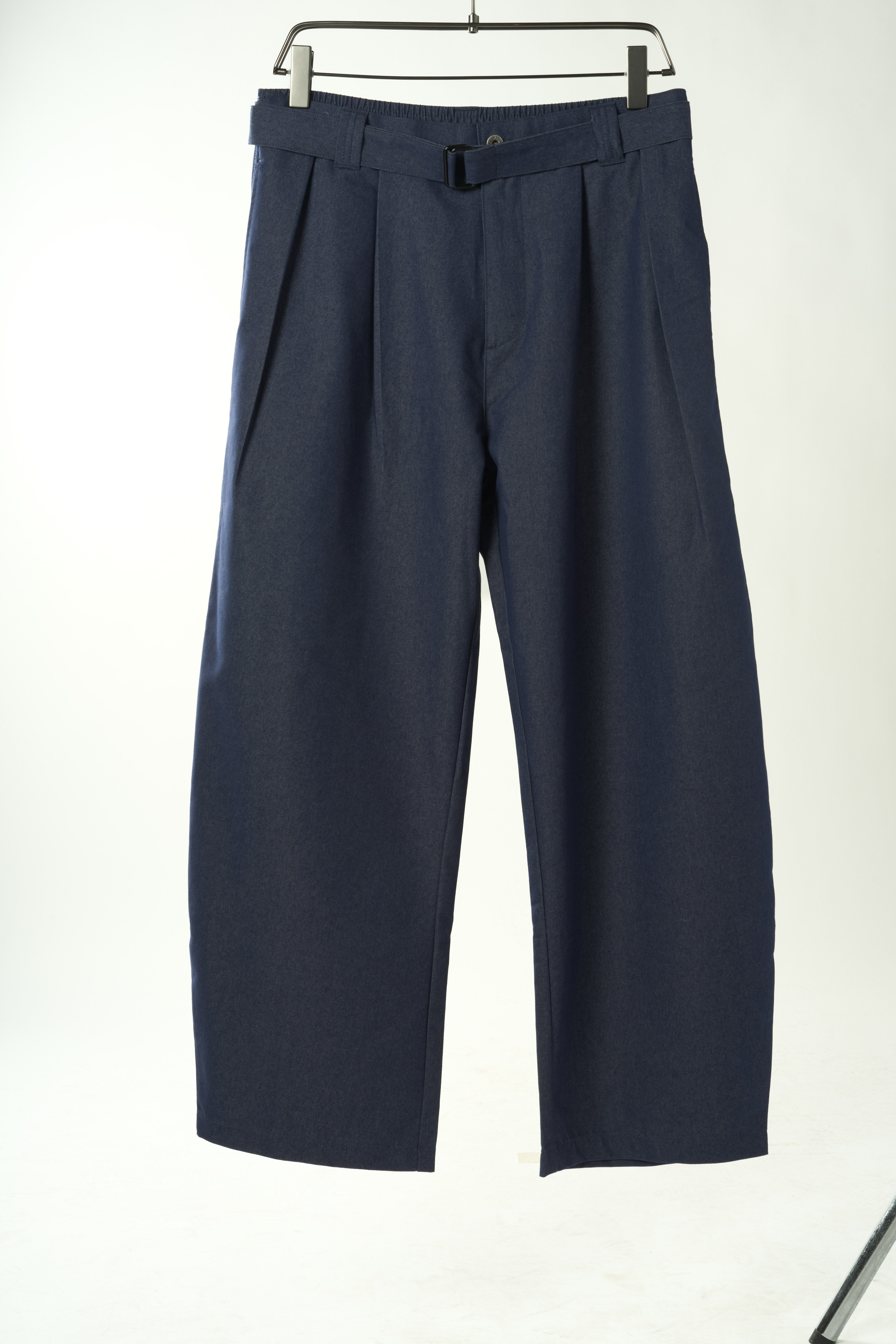Navy Belted Trouser